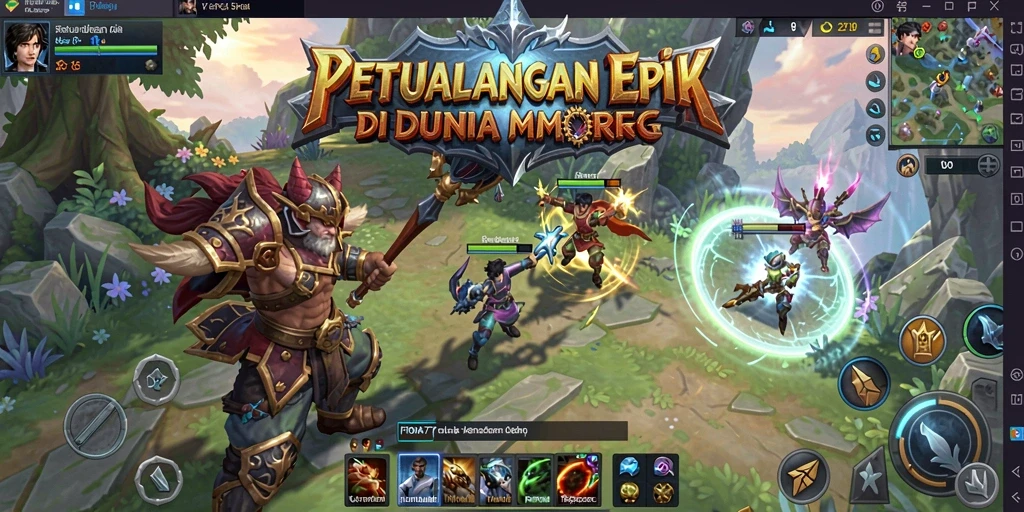 Gameplay mendebarkan dalam FIONA77 yang menggambarkan aksi petualangan MMORPG.