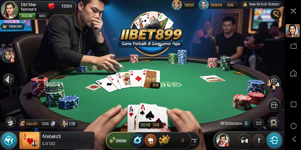Tampilan gameplay poker yang seru di IBET899.