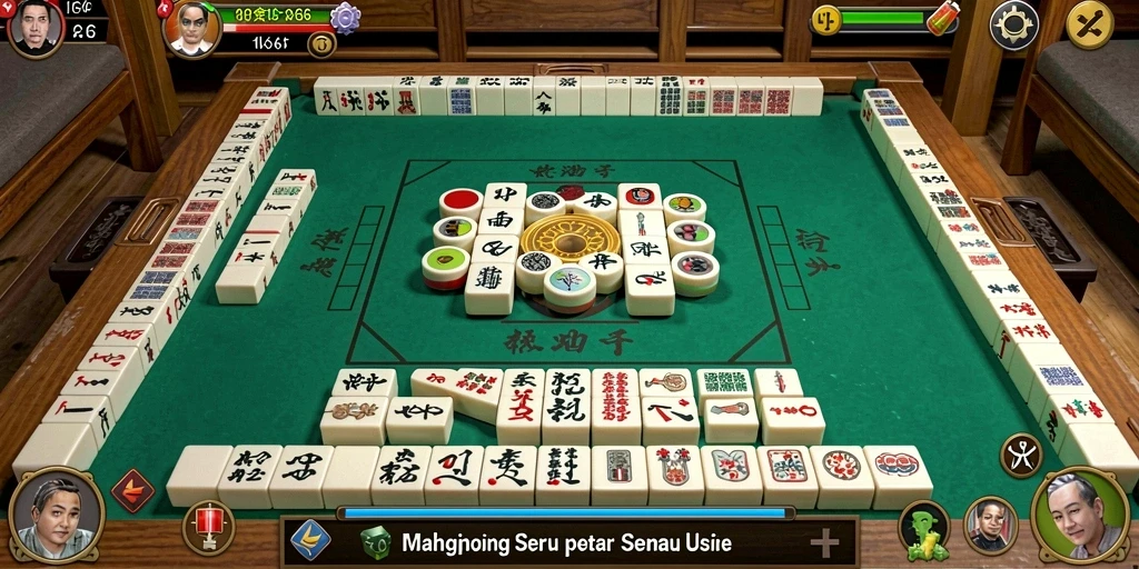 Tampilan gameplay menarik di ID66 dengan desain Mahjong yang berwarna.