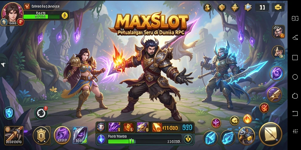 Tampilan gameplay RPG yang seru dan mendebarkan di MAXSLOT.
