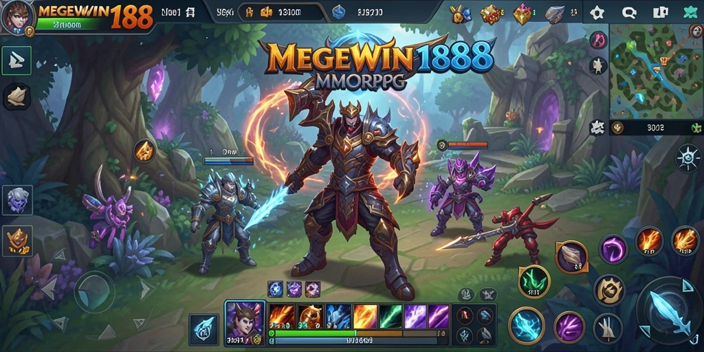 Screenshot gameplay MEGEWIN188 yang menunjukkan aksi pertempuran seru.