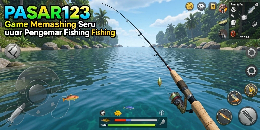 Tampilan gameplay PASAR123 dengan pengalaman memancing yang seru.