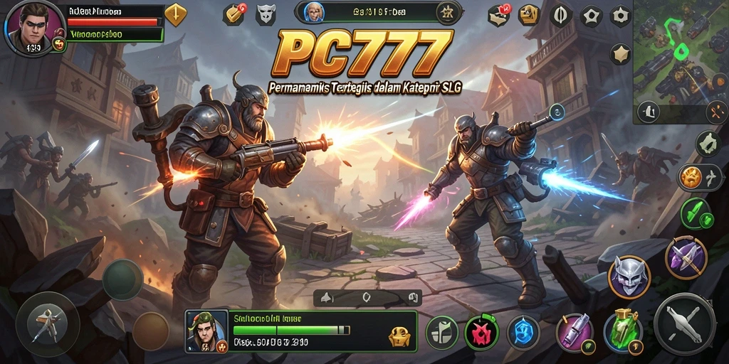 Tangkapan layar PC777 menunjukkan gameplay SLG yang menarik dan interaktif.