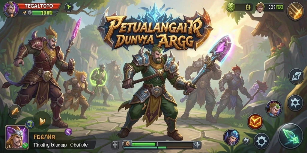 Screenshot gameplay TEGALTOTO menampilkan aksi pertempuran yang seru.