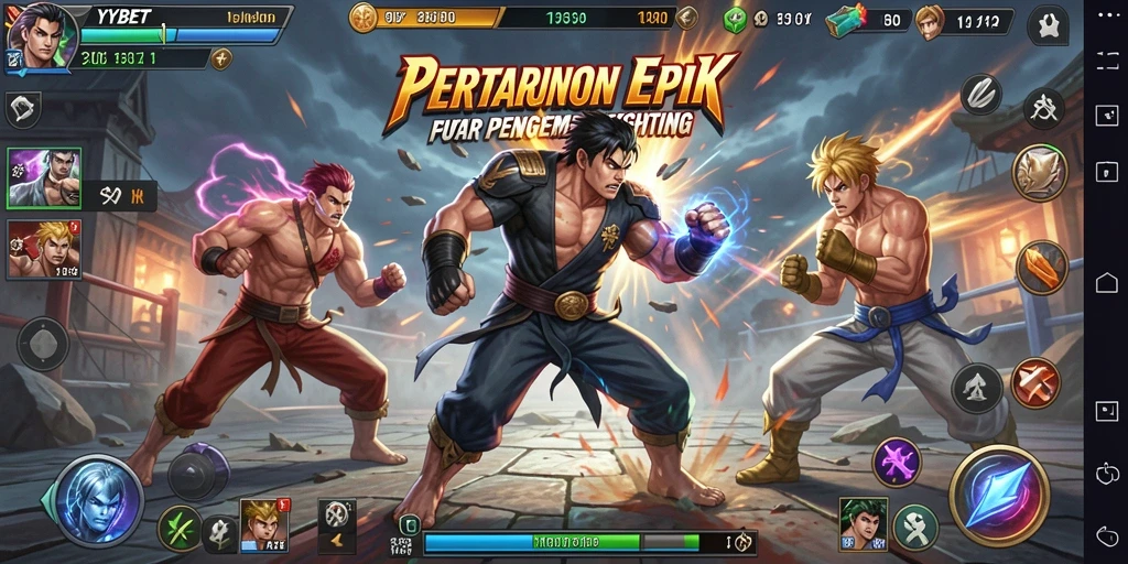Gameplay YYBET dengan pertarungan intens yang mengasyikkan.