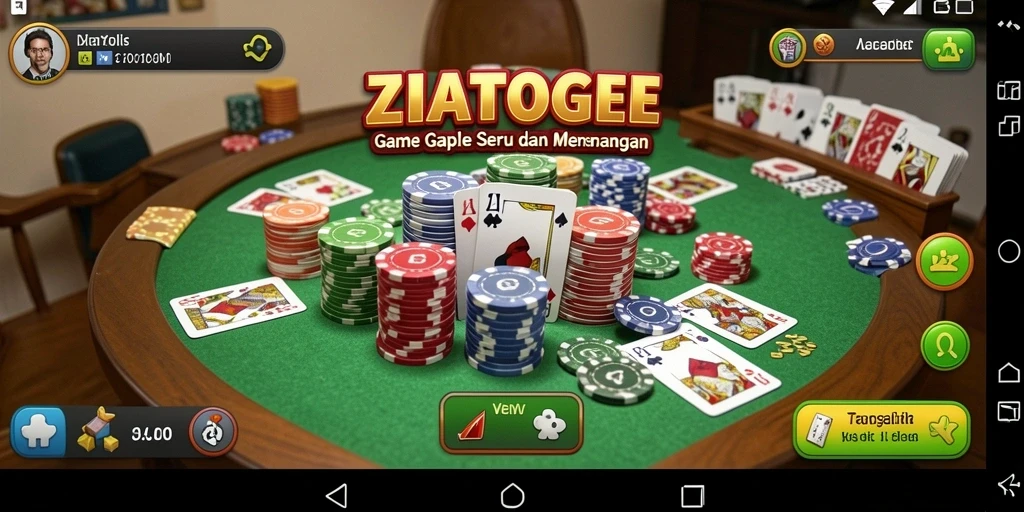Tampilan gameplay ZIATOGEL yang menarik dan interaktif.